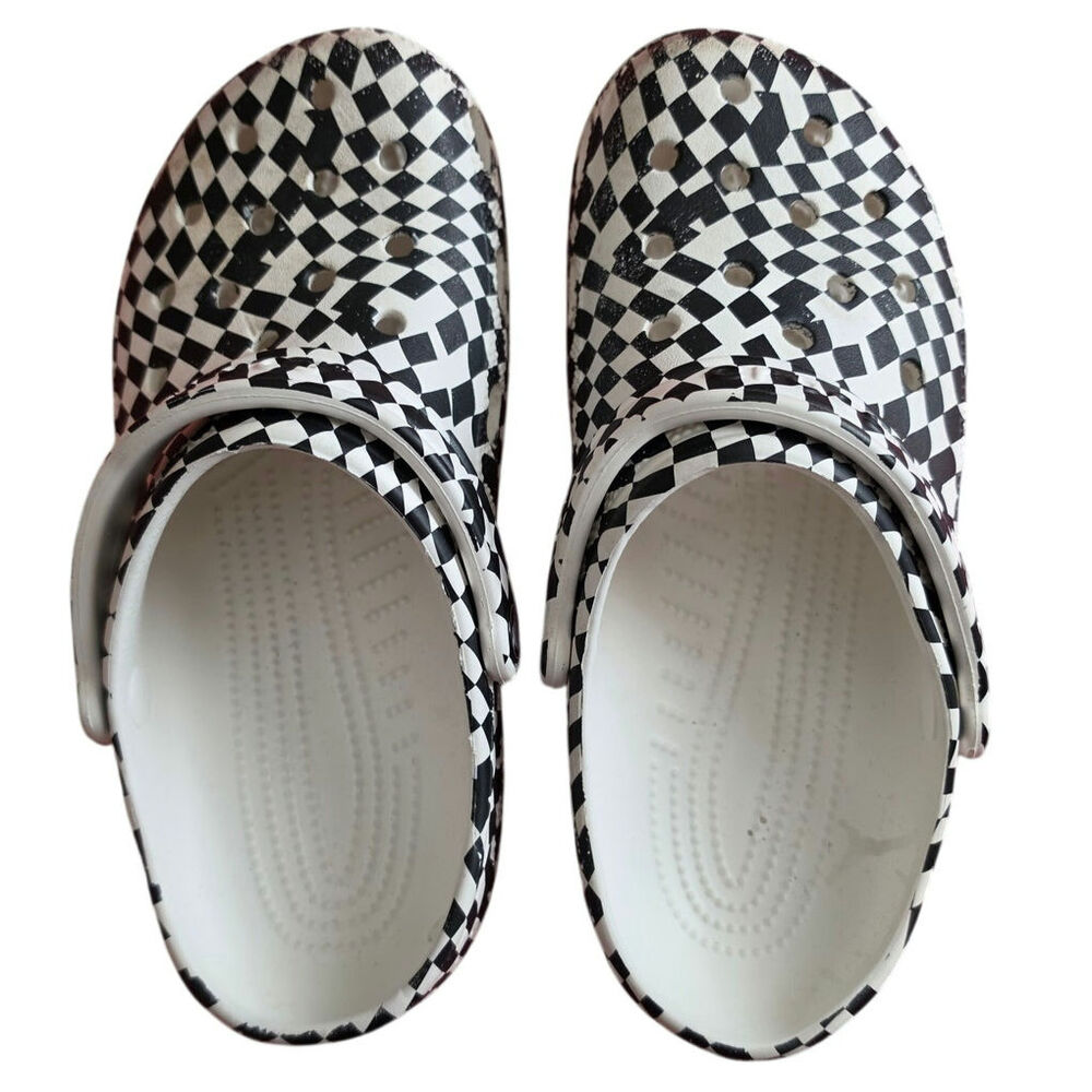 Checkered Crocs